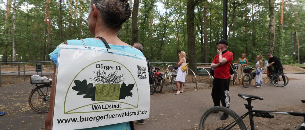 Gegen den Schulcampus am Bahnhof Rehbrücke gabe es auch schon Demonstrationen