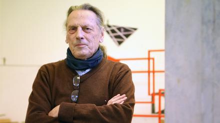 Hubertus von der Goltz hat sein Atelier in der Nähe des Kunsthauses im Potsdamer Ulanenweg, das er mit gründete. 