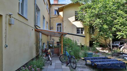 Das Atelierhaus "Scholle 51" in der Potsdamer Geschwister-Scholl-Straße.