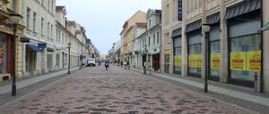 Vor dem Kollaps: Der Einzelhandel in der Brandenburger Straße in der Potsdamer Innenstadt.