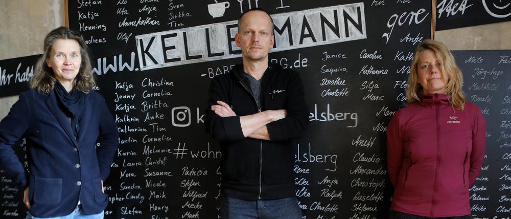 Astrid Buzin (SoupWorld), Uwe Kellermann (Café Kellermann) und Petra Walter-Streitz (Jojo-Reise- und Trekkingladen/v.l.)
