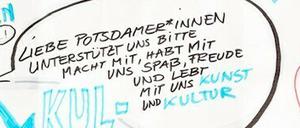 KulturMachtPotsdam plant große Aktion am Alten Markt ein Jahr nach dem ersten Kultur-Lockdown am 13. März 2021