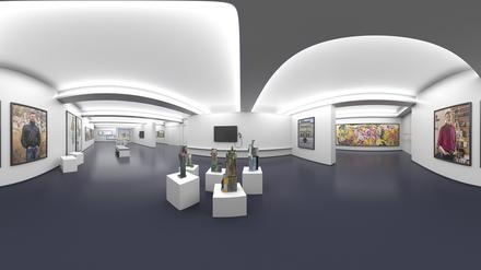 Ansicht des Virtuellen Museums, das von KulturMachtPotsdam nach dem Vorbild des Potsdam Museums entworfen wurde.