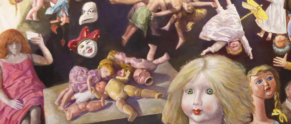 "Lebensspiele" von Gudrun Brüne im "Güldenen Arm".