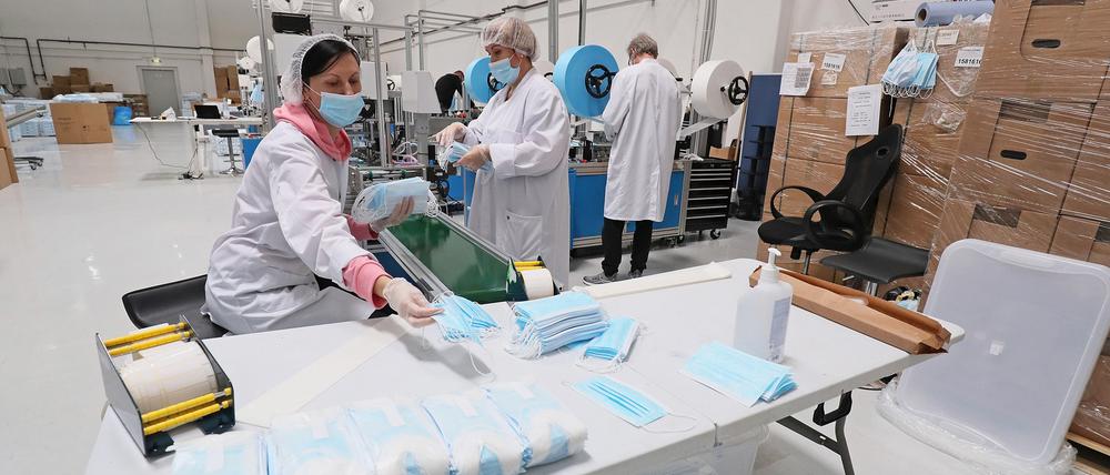 Die Firma Ginensys könnte in Kleinmachnow rund 200 Millionen Masken pro Jahr herstellen.