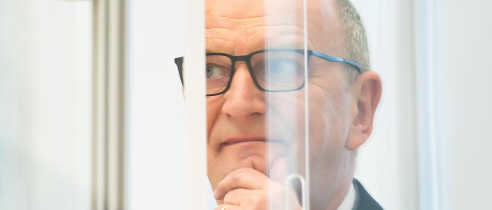 Brandenburg Ministerpräsident Dietmar Woidke (SPD) am Mittwoch im Landtag.