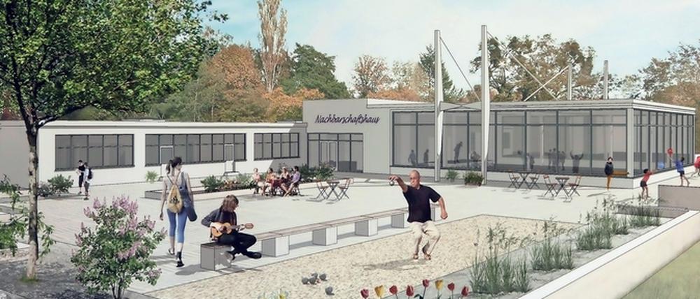 Lottenhof. Im Gebäude soll ein Bürgerzentrum entstehen.