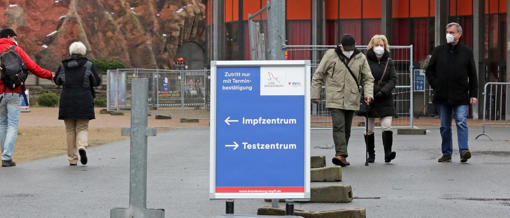 Das Potsdamer Impfzentrum befindet sich in der Metropolishalle in Babelsberg.