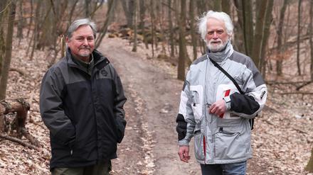 Helmut Matz und Wolfgang Mörtl fanden den richtigen Standort des Naturtheaters.