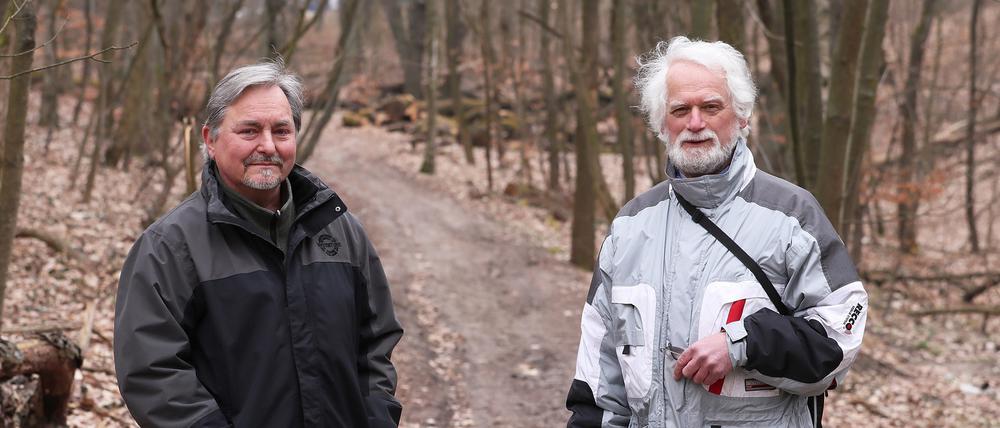 Helmut Matz und Wolfgang Mörtl fanden den richtigen Standort des Naturtheaters.