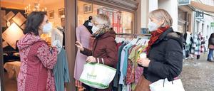 Seit Samstag gilt in Potsdam eine Testpflicht im Einzelhandel.