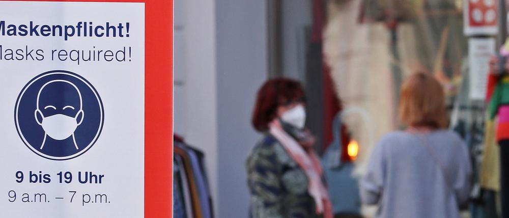 In Potsdam herrscht vielerorts Maskenpflicht.