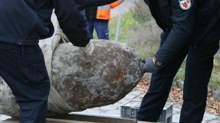 Diese Weltkriegsbombe wurde im November 2020 in Oranienburg entschärft.