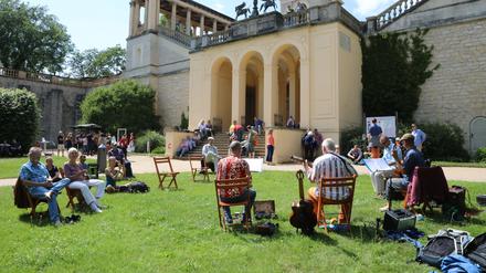 Ein Konzert im Rahmen der Fête de la Musique auf dem Pfingstberg (2020).