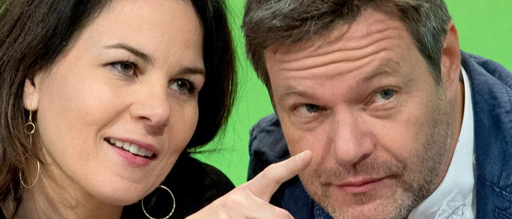 Annalena Baerbock und Robert Habeck, die Bundesvorsitzenden der Grünen.