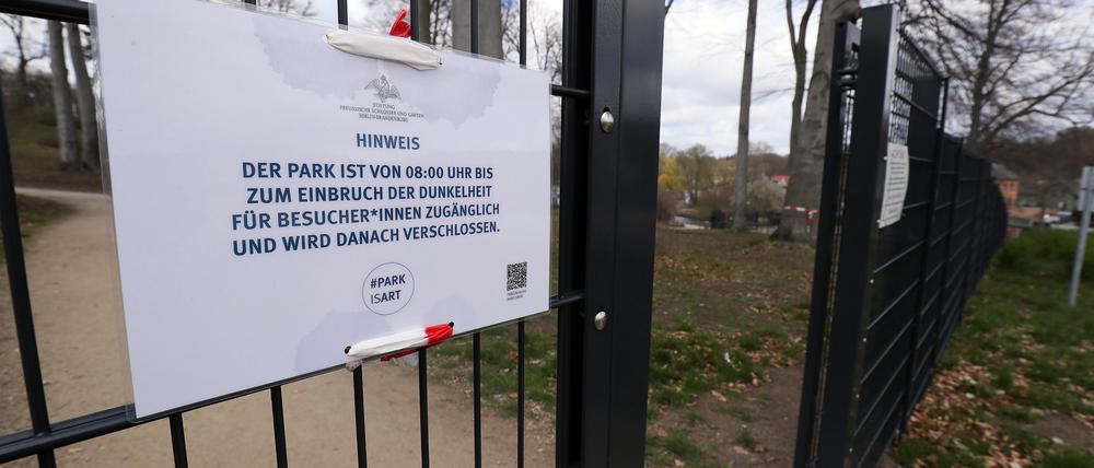 Zum Schutz der Welterbeparks setzt die Schlösserstiftung auf eine restriktivere Linie