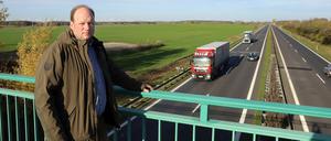 Auf dem Feld neben dem Berliner Ring soll die Raststätte "Havelseen" gebaut werden. 
