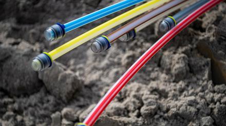 In Potsdam wurde am Dienstag ein Glasfaserkabel zerstört (Symbolbild).