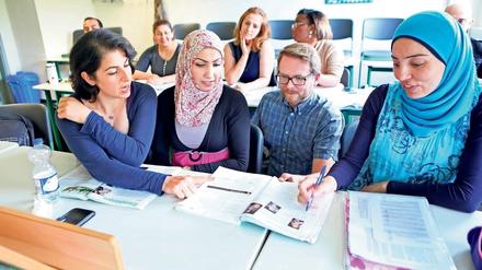 Integrationsprojekt benötigen eine solide Finanzierung: Hier die „Refugee Teachers“ in Potsdam.