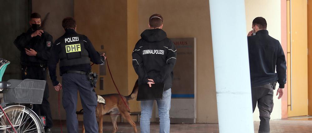 Die Polizei war mit einem Großaufgebot im Einsatz.