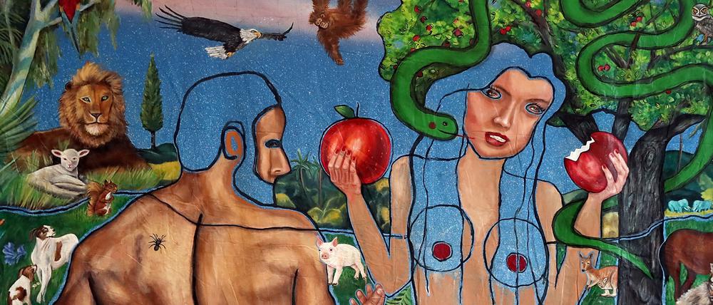 "Tempting Eden" von Trulee Hall in der Ausstellung "The Seer and the Seen" in der Villa Schöningen.