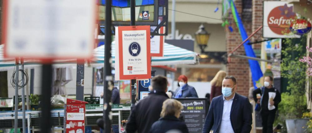 Blick in die Babelsberger Karl-Liebknecht-Straße: Am Sonntag wurden für Potsdam 21 Infektionen vermeldet.