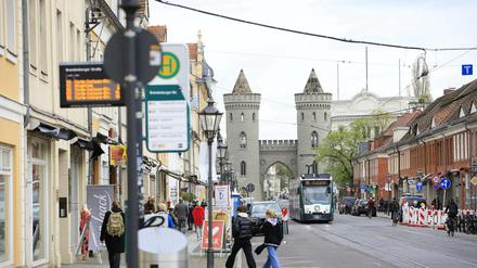 Wenig los in der Friedrich-Ebert-Straße am Dienstag