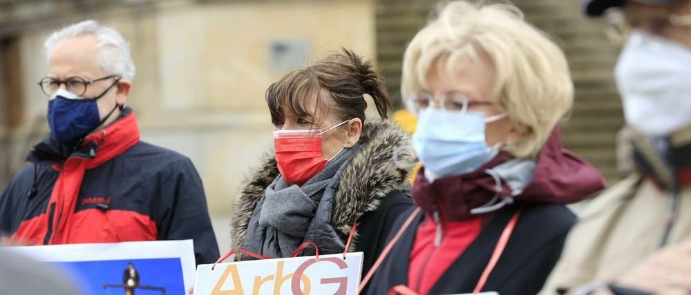Auch ein Protest konnte die Schließung des Potsdamer Arbeitsgerichts nicht abwenden.