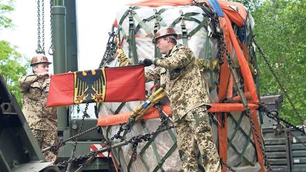Seit 2007 stand der Gedenkstein für im Norden Afghanistans gefallene Bundeswehrsoldaten im Camp Marmal in Masar-i-Scharif.