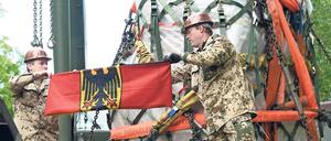 Seit 2007 stand der Gedenkstein für im Norden Afghanistans gefallene Bundeswehrsoldaten im Camp Marmal in Masar-i-Scharif.