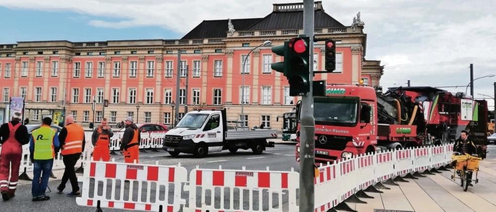 Bis zum Sonntagabend ist die Breite Straße gesperrt.