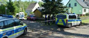 Die Polizei hat den Tatort abgesperrt.