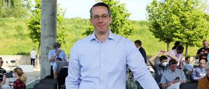 Kreisparteitag der CDU im Volkspark Potsdam. Berufssoldat Oliver Nill wurde zum Kreisvorsitzenden der CDU gewählt.