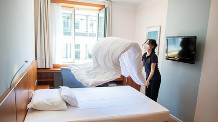 Hotelbetten.