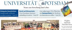 Die Beilage der Universität Potsdam und der PNN.