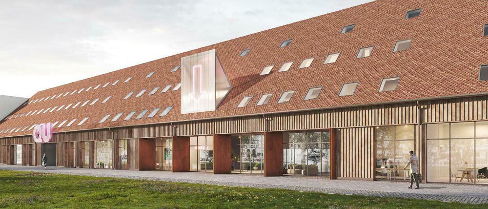 Entwurf für das neue Kreativquartier. Im Inneren ist unter anderem eine Café-Lounge vorgesehen.