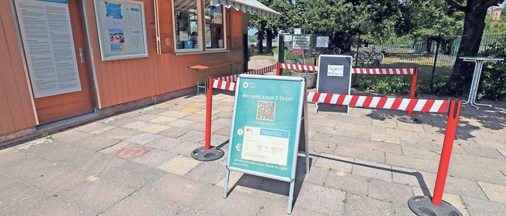 Baden in Babelsberg. Noch bis 2023 wird an alter Stelle geschwommen.