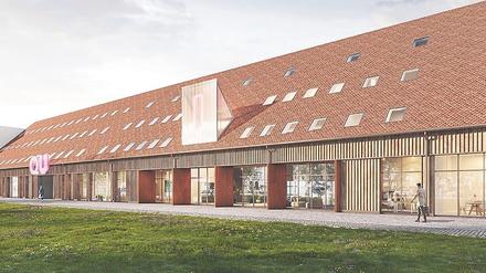 Zum Kreativquartier gehört auch der Neubau des Langen Stalls. Das Areal soll bis 2023 neu entstehen.