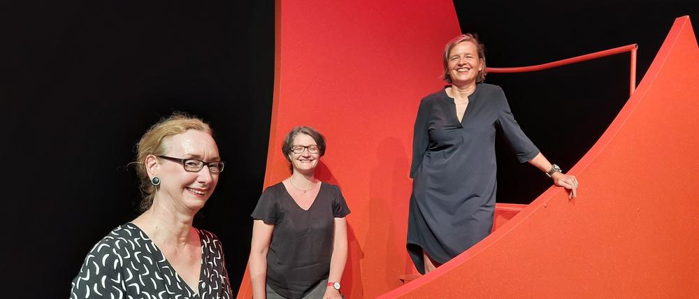 Frauenspitze. Geschäftsführerin Petra Kicherer, Chefdramaturgin Bettina Jantzen und Intendantin Bettina Jahnke vom Hans Otto Theater.