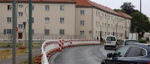 Vorbereitung für die nächste Straßen-Großbaustelle, diesmal in der Behlertstraße. 
