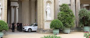 Am Mittwoch war das Orangerieschloss für die polizeiliche Untersuchung abgesperrt. 