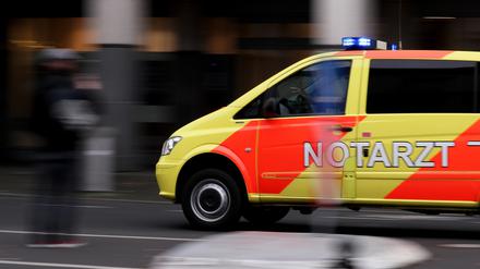 Notarzt im Einsatz. 