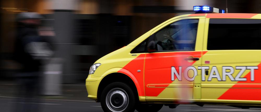Notarzt im Einsatz.