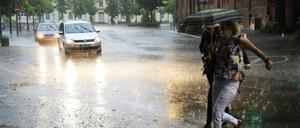 Unwetter in Potsdam  im Juni 2020.