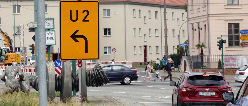 Ab Donnerstag, dem 15. Juli, wird die Behlertstraße für anderthalb Jahre zur Dauerbaustelle.