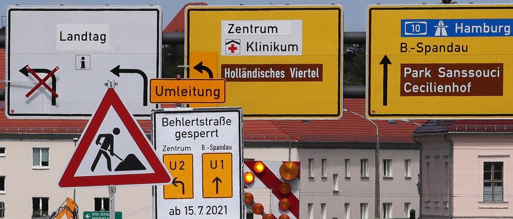 Neue Wege: Für anderthalb Jahre ist die Behlertstraße, eine Hauptverkehrsader, gesperrt.