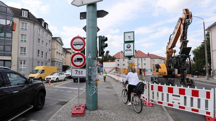 Die Behlertstraße ist für anderthalb Jahre gesperrt.