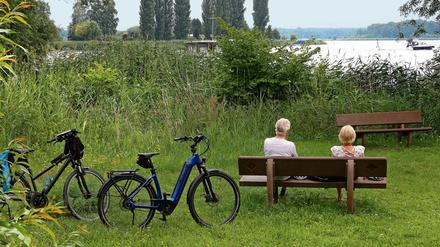 Naturidyll. Der Rastplatz am Havel-Radweg in der Nähe der Fährstelle Ketzin.
