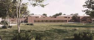 Die neue Grundschule mit Kita und Hort soll am zentralen Park entstehen.