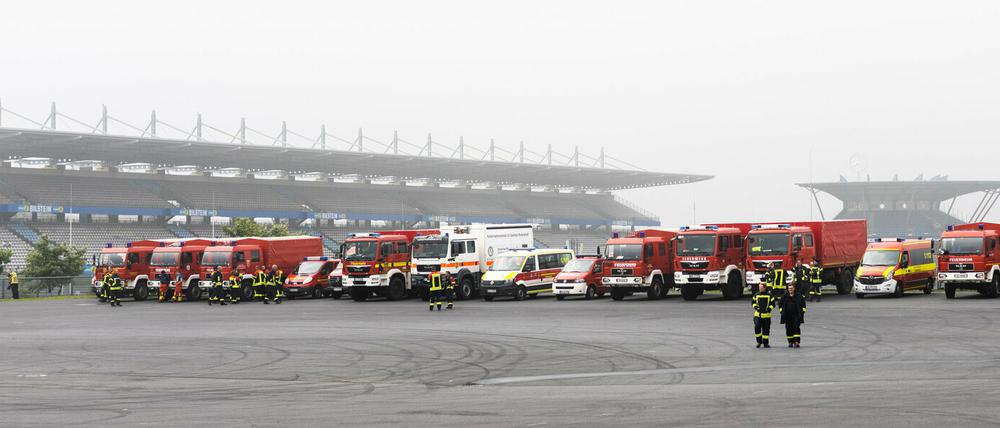 Am Nürburgring werden die Hilfseinsätze koordiniert.
